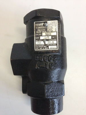 HENRY 5601-150 HIGH CAPACITY RELIEF VALVE 1/2" X 1" FPT CONNECTIONS 150 lbs - FreemanLiquidators