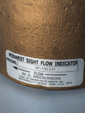 Midwest Site Flow Indicator Model SFI-100-2-12 - FreemanLiquidators
