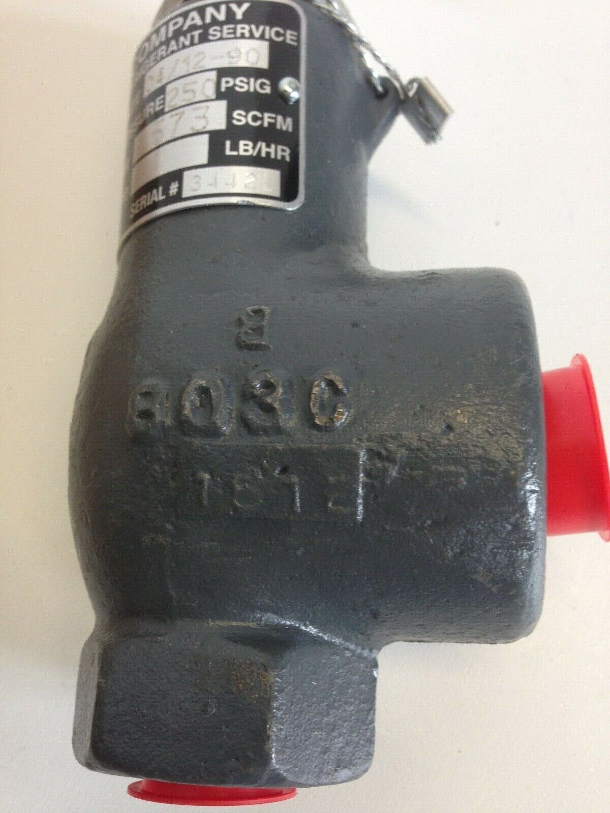 Cyrus Shank Company No.803 Relief Valve 250# CRN# OG9760.5C CAPACITY, AIR 573 - FreemanLiquidators