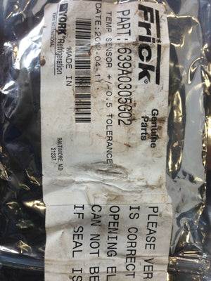 Frick 639A0305G02 Temp Sensor +/ -0.5 Tolerance - FreemanLiquidators