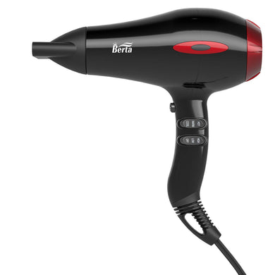 Professional Ionic Hair Dryer, Lightweight Powerful 1875 Watt Ceramic Salon Blow Dryer Negative Ions Cool Shot Button Hairdryer 2 Speed 3 Heat Settings with Concentrator Nozzle Cola Red - FreemanLiquidators