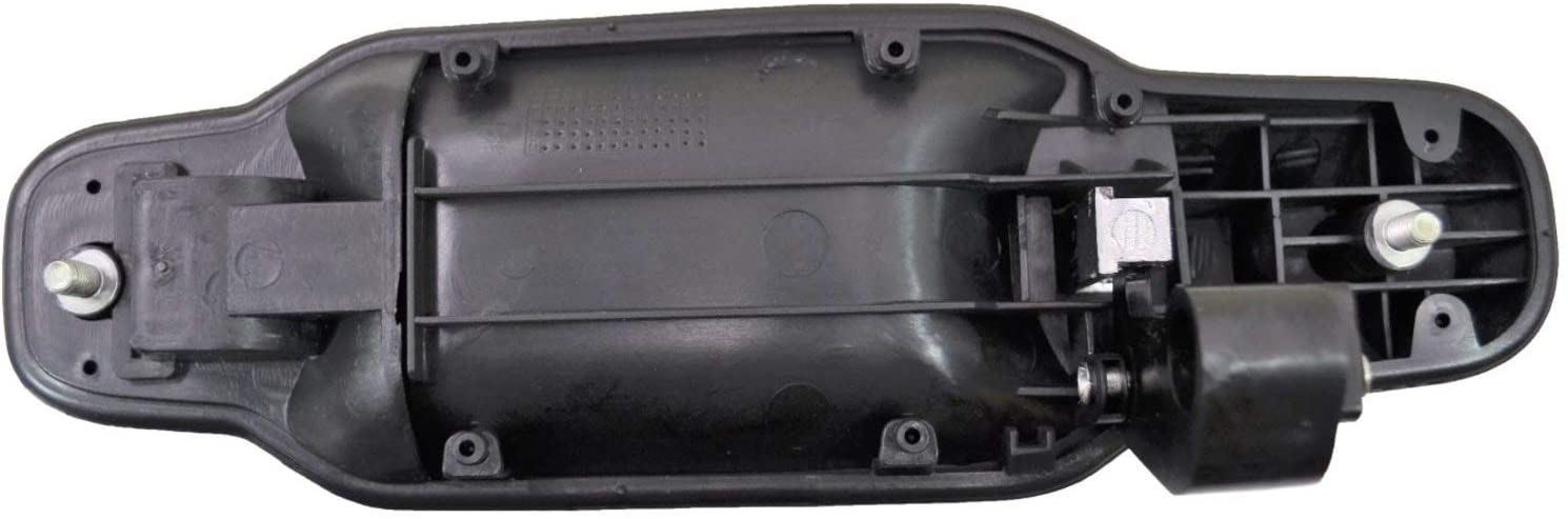 PT Auto Warehouse KI-3550MP-RL - Exterior Outer Outside Door Handle, Chrome Lever with Black Housing - Rear Left Driver Side - FreemanLiquidators - [product_description]