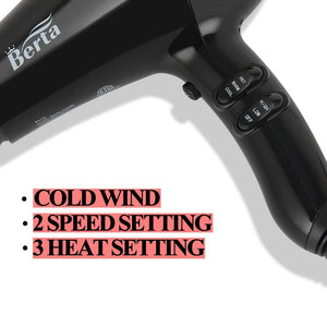 Professional Ionic Hair Dryer, Lightweight Powerful 1875 Watt Ceramic Salon Blow Dryer Negative Ions Cool Shot Button Hairdryer 2 Speed 3 Heat Settings with Concentrator Nozzle Cola Red - FreemanLiquidators