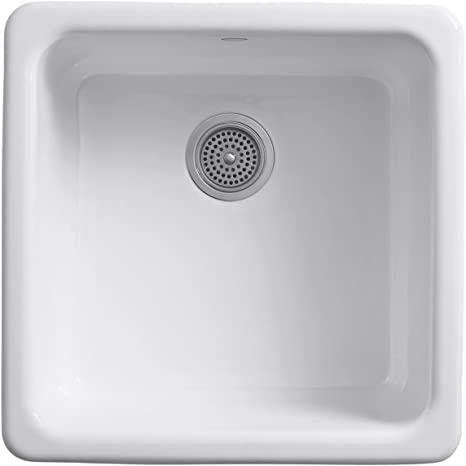 KOHLER, K-6587-0, Iron/Tones, Self-Rimming, Undercounter, Kitchen Sink ...