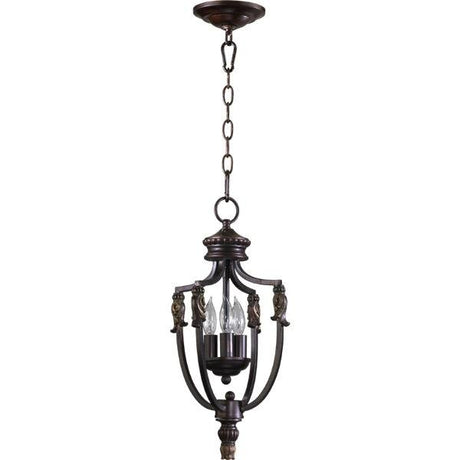 Quorum 6701-3-88 - Three Light Corsican Gold Open Frame Foyer Hall Fixture