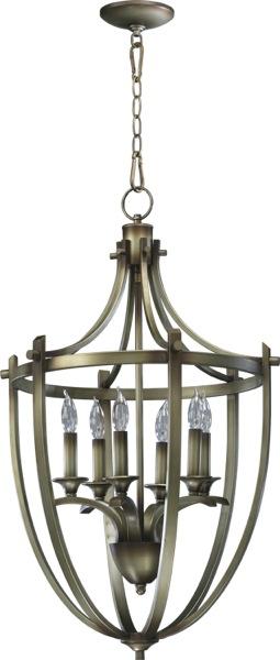 Quorum 6729-6-22 - Antique Flemish Open Frame Foyer Hall Fixture