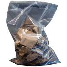 Load image into Gallery viewer, Poly Garbage Bag, Clear Non-Printed Contractor Bag, Perforated, 38&quot; X 60&quot;, 6 MIL, (50) Bags - FreemanLiquidators
