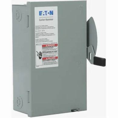 EATON Nonfusible Single Throw Safety Switch, General Duty, 240V AC, 3PST Mfr #: DG322UGB - FreemanLiquidators - [product_description]