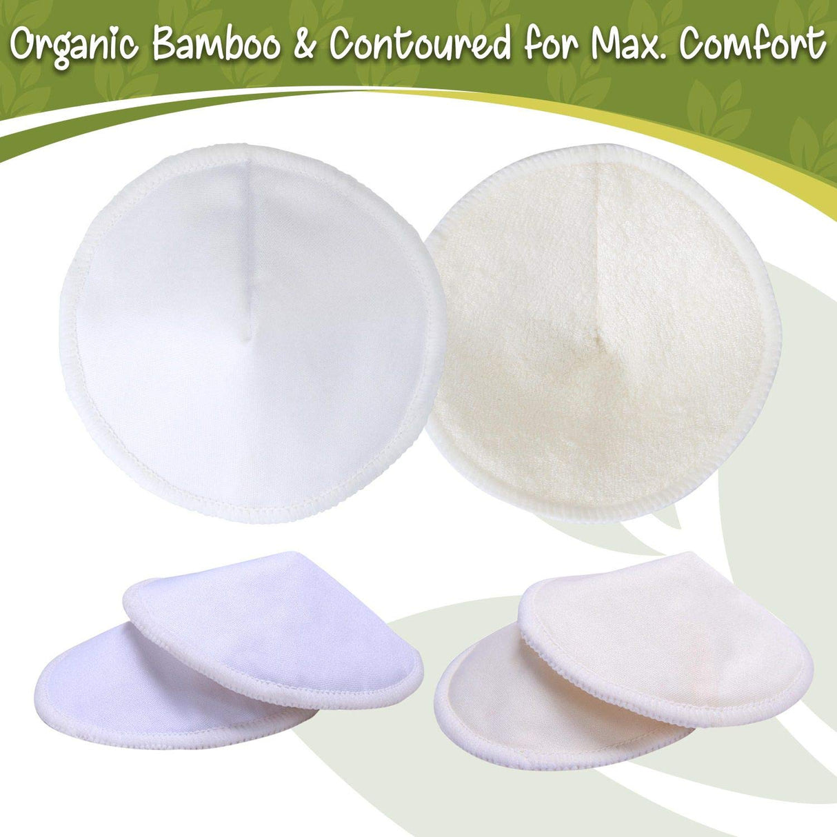 M&Y Organic Bamboo Nursing Pads (14 Pads) - FreemanLiquidators