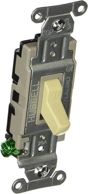 LOT OF 2 - Hubbell CS120I Commercial Switch, Ivory - NEW IN ORIGINAL PACKAGING - FreemanLiquidators - [product_description]