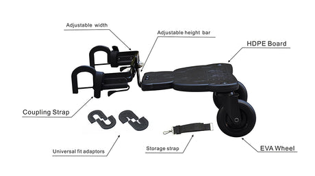 Englacha Easy Rider Trailer - Standing Platform - Quick and Easy to Use - Designed for Safety, Blue - FreemanLiquidators