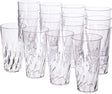 Palmetto 20-ounce Clear Plastic Tumblers | set of 16 - FreemanLiquidators