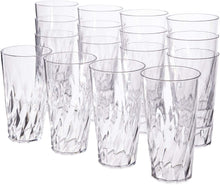 Load image into Gallery viewer, Palmetto 20-ounce Clear Plastic Tumblers | set of 16 - FreemanLiquidators
