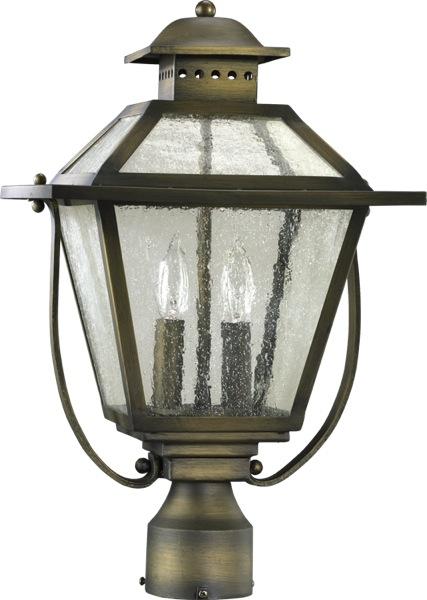 Quorum 7302-2-39 - Orleans Bronze Patina Outdoor Pole Light