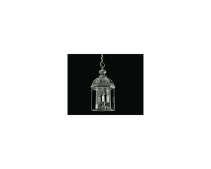 Quorum International 735-3-17 Antique Pewter 3 Light Outdoor Pendant from the Wellsley Collection