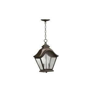 Quorum International 7452-2-46 Artisan's Grove Two Light Outdoor Pendant from the Foxhall Collection