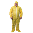 Shieldtech, Coverall, Polypropylene Front Zipper, Yellow, 2XL 53094