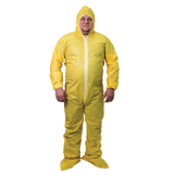 Shieldtech, Coverall, Polypropylene Front Zipper, Yellow, 2XL 53094