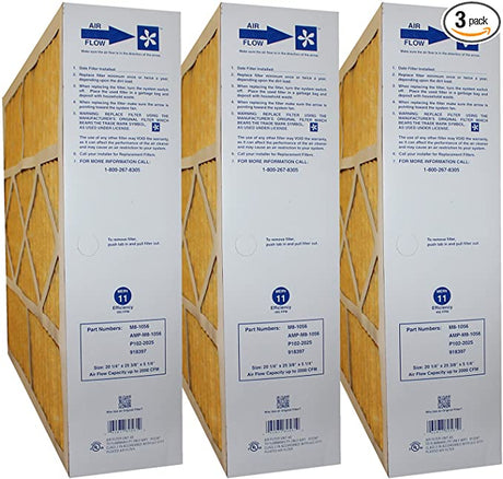Clean Comfort AMP-M8-1056 20x25x5 (Actual Size: 20-1/4 x 25-3/8 x 5-1/4) Amana & Five Seasons MERV 11 Media Filter (3 Pack) - FreemanLiquidators - [product_description]