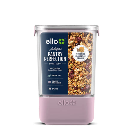 Ello 9 Cup Plastic Canister Cashmere Pink - FreemanLiquidators - [product_description]