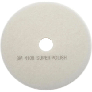 3M™ 20" Polishing Pad, White, 5 Per Case - 1683-4549 - FreemanLiquidators