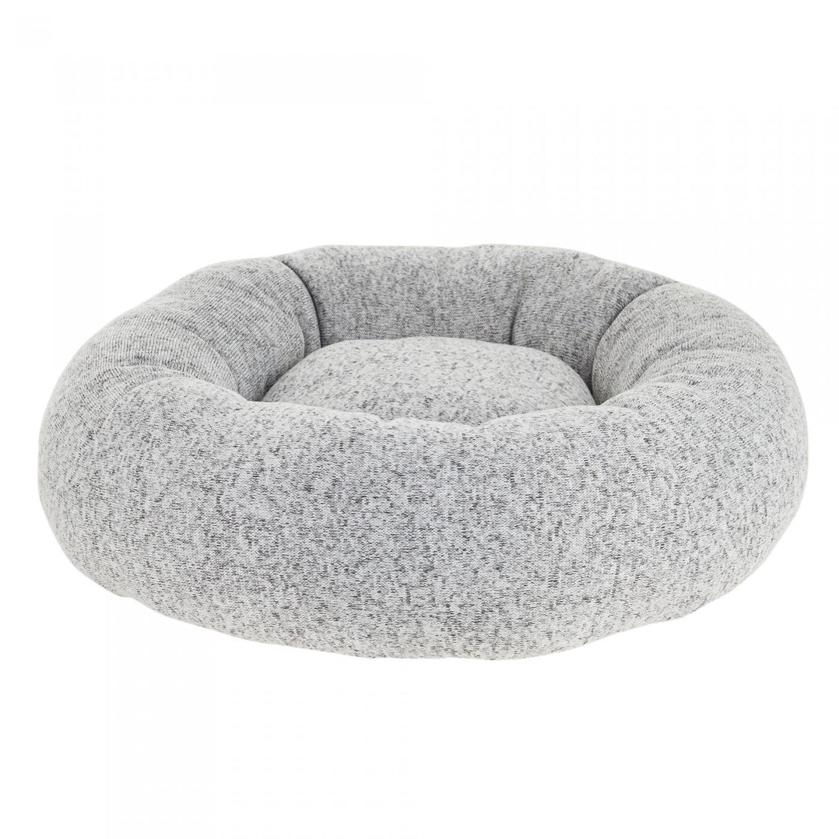 Top Paw Overstuffed Grey Knit Donut Dog Bed Small 22' L x 22" W x 6.5 H - FreemanLiquidators - [product_description]