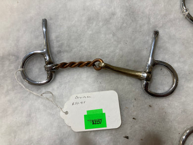 Bowman 1/2 Cheek Twisted Brass/Copper Link Bit For Horse - FreemanLiquidators