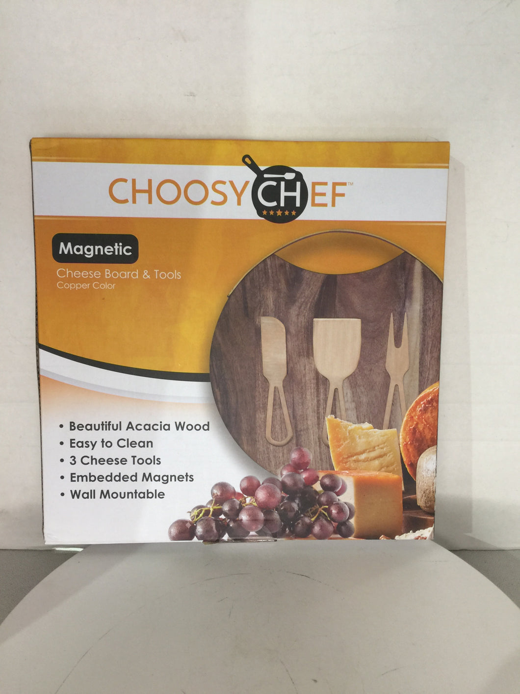 Magnetic Cheeseboard with Serving Utensils by Choosy Chef. - FreemanLiquidators