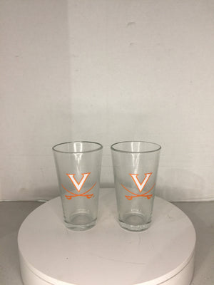 Boelter Brands 16oz NCAA/VIRGINIA 2Pk Glasses - FreemanLiquidators