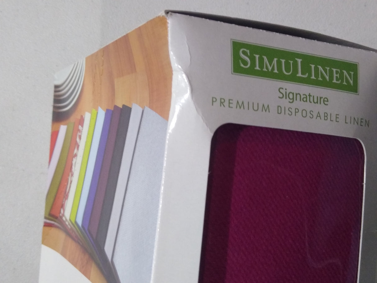 Simulinen Colored Napkins - Decorative Cloth Like & Disposable, Dinner Napkins - Magenta - Soft, Absorbent & Durable - 16"x16" - Great for Any Occasion! - Box of 50 - FreemanLiquidators