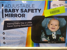 Load image into Gallery viewer, Shatterproof Baby Backseat Mirror for Car - View Infant in Rear Facing Car Seat - Newborn Safety With Secure Crash Tested Headrest Double-Strap - Essential Car Seat Accessories - FreemanLiquidators
