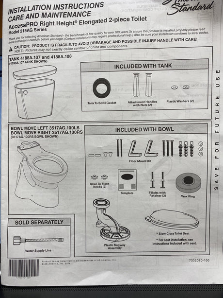 TOILETS-AMERICAN STANDARD - FreemanLiquidators