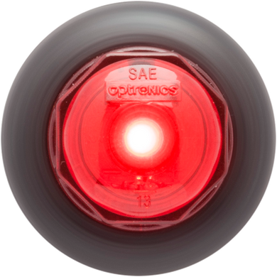 Red 3/4” LED non-directional marker/clearance light with A11GB grommet - FreemanLiquidators - [product_description]
