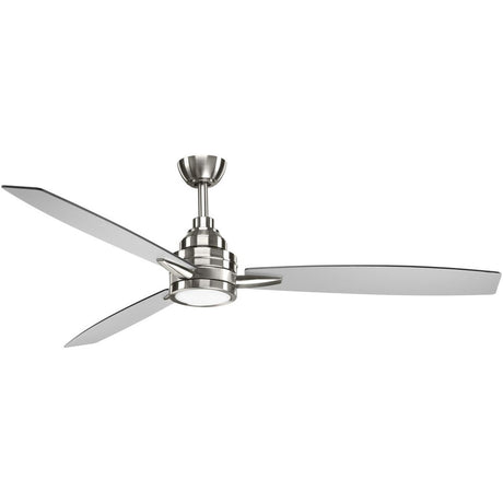 Progress, P2554-0930K, Gaze, Brushed Nickel, LED, 60", Ceiling Fan - New in Box - FreemanLiquidators - [product_description]