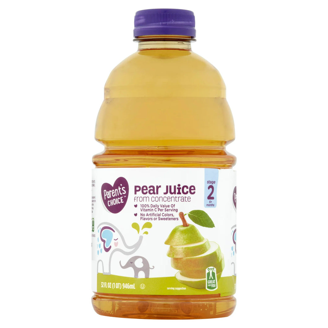 Parent's Choice Pear Juice, 32 oz Bottle STORE PICKUP ONLY - FreemanLiquidators - [product_description]