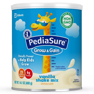 PediaSure Grow & Gain Shake Mix Powder, Vanilla, 14.1 oz Canister store pickup only - FreemanLiquidators - [product_description]