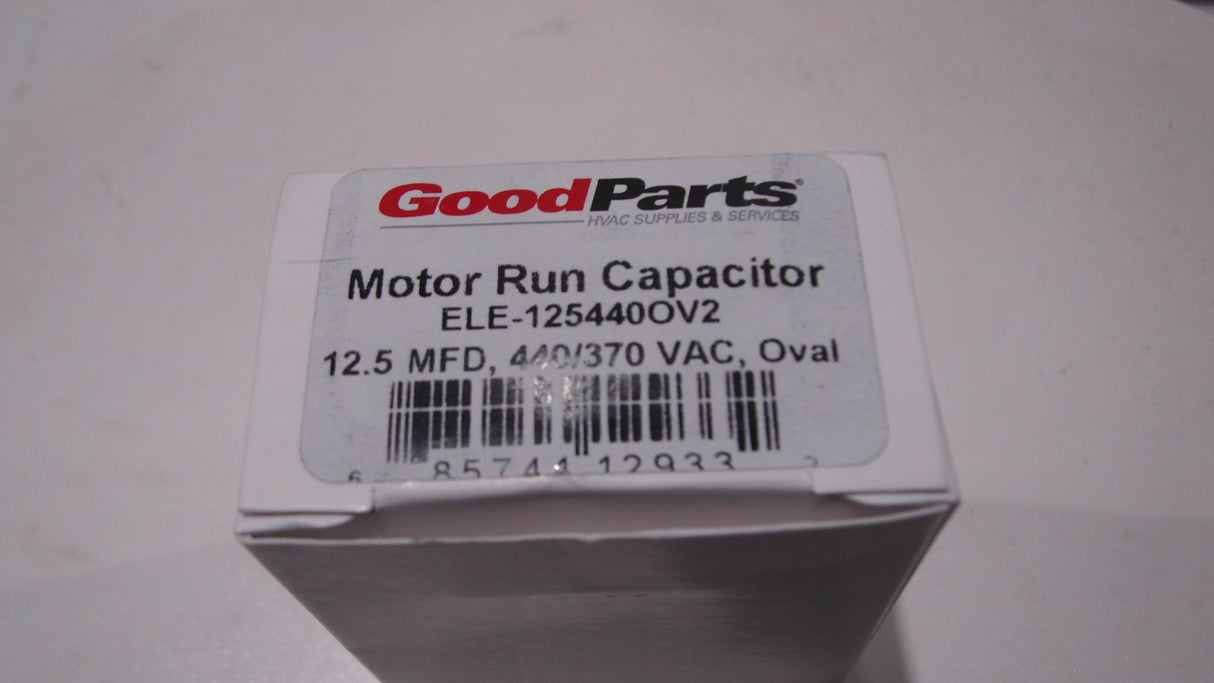 Good parts ELE-125440OV2 12.5 MFD 440/370V Run Capacitor oval - FreemanLiquidators