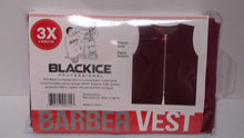 Load image into Gallery viewer, Black Ice Barber Vest Size 3XLarge BLACK Professional polyester fabric with zipper closure
