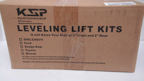 KSP 3" Front and 2" Rear Leveling lift kit for Toyota Tundra 2WD 2X2 4WD 4X4 2007-2017, 6061 T6 Aircraft Billet Strut Spacers Lift Blocks Extended U-Bolts LK016