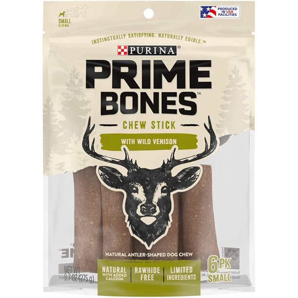 Purina Prime Bones Dog Chew Filled with Wild Venison Small 9.7 oz STORE PICKUP ONLY - FreemanLiquidators - [product_description]