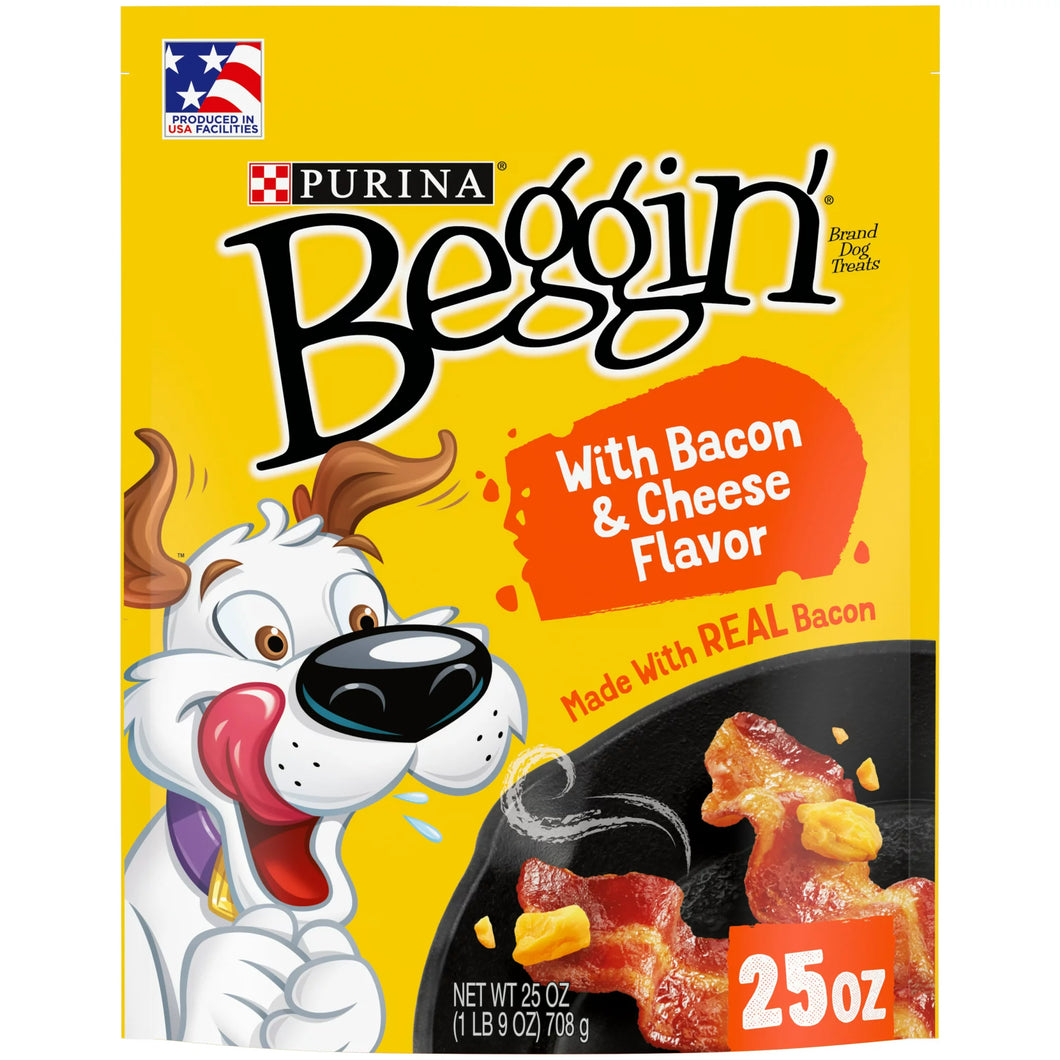 Purina Beggin' Strips Real Meat Dog Training Treats, Bacon & Cheese Flavors, 25 oz. Pouch STORE PICKUP ONLY - FreemanLiquidators - [product_description]