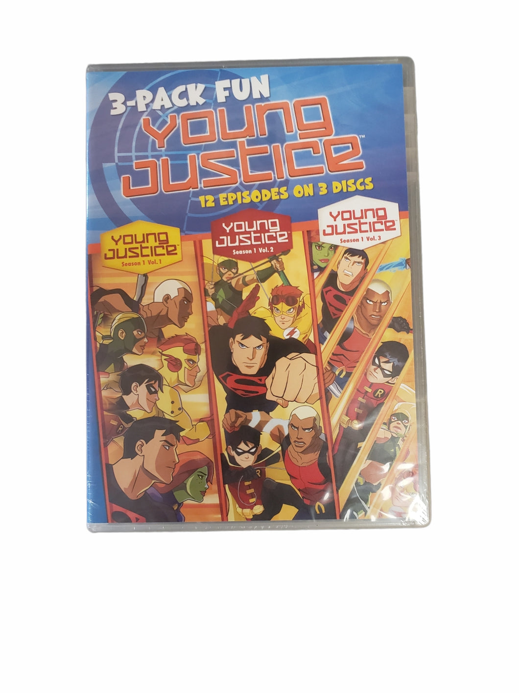 Young Justice 3-Pack Fun DVD Set 12 Episodes - FreemanLiquidators - [product_description]