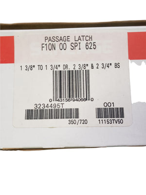 SCHLAGE PASSAGE LATCH F10N 00 SPI 625 - FreemanLiquidators - [product_description]