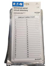 Load image into Gallery viewer, (12 Pack) Eaton Load Center Circuit Directory with 2 Directories Per Pack - FreemanLiquidators - [product_description]
