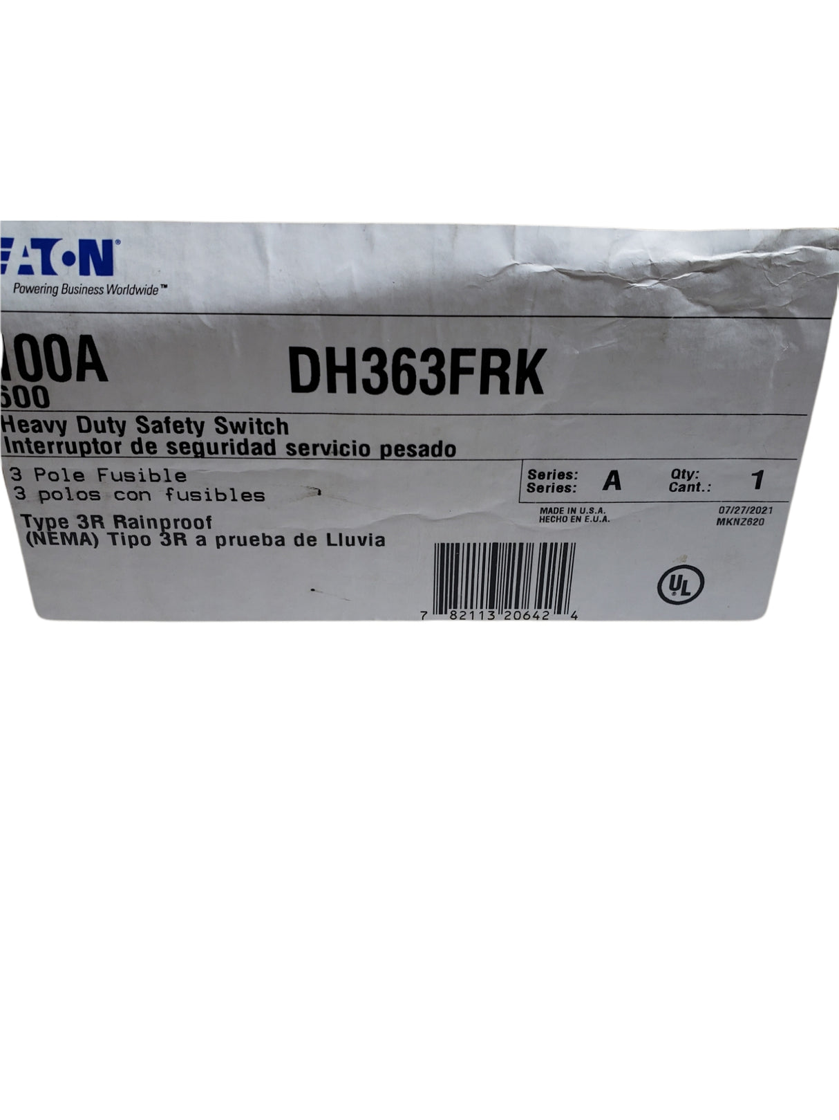 Eaton - Cutler Hammer Mfr. Part #: DH363FRK - FreemanLiquidators - [product_description]