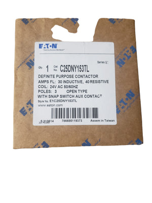 Eaton - Cutler Hammer - Definite Purpose Contactor C25DNY153TL - FreemanLiquidators - [product_description]