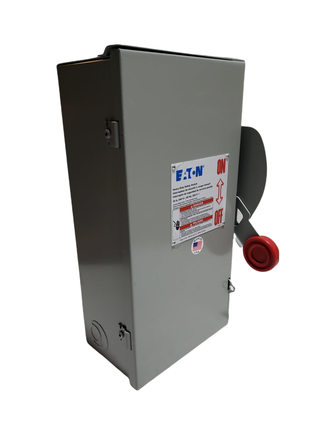 Eaton - Cutler Hammer DH221NRK Safety Switch, 30A, 2P, 240V/250DC, HD Fusible, NEMA 3R - FreemanLiquidators - [product_description]