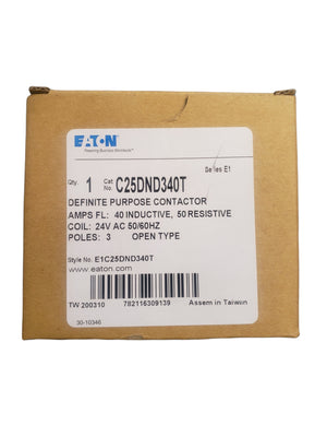 Cutler Hammer - Definite Purpose Contactor C25DND340T - FreemanLiquidators - [product_description]