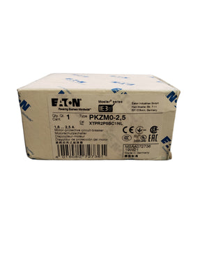 Eaton - Cutler Hammer PKZM0-2,5, Manual Motor Protector, 2.5A, 45 mm Frame size,Class 10 trip type, XT IEC Series - FreemanLiquidators - [product_description]