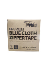 Load image into Gallery viewer, 1st Poly - 58470 - 2.75&quot; X 7&#39; BLUE PEEL AND STICK CLOTH ZIPPER TAPE - FreemanLiquidators - [product_description]

